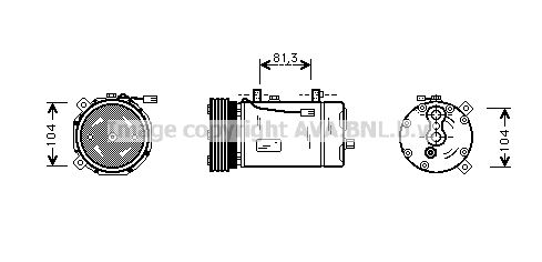 AVA QUALITY COOLING Компрессор, кондиционер FDK294